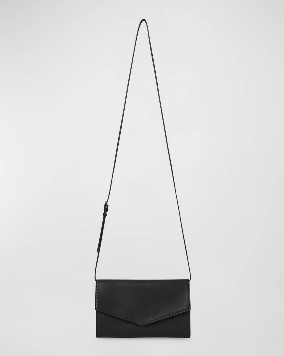 Envelope Crossbody in Natural Nappa Leather